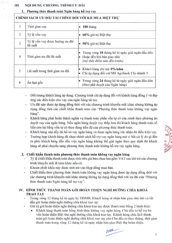 Mặt bằng Phân Khu Serenity - hình 5