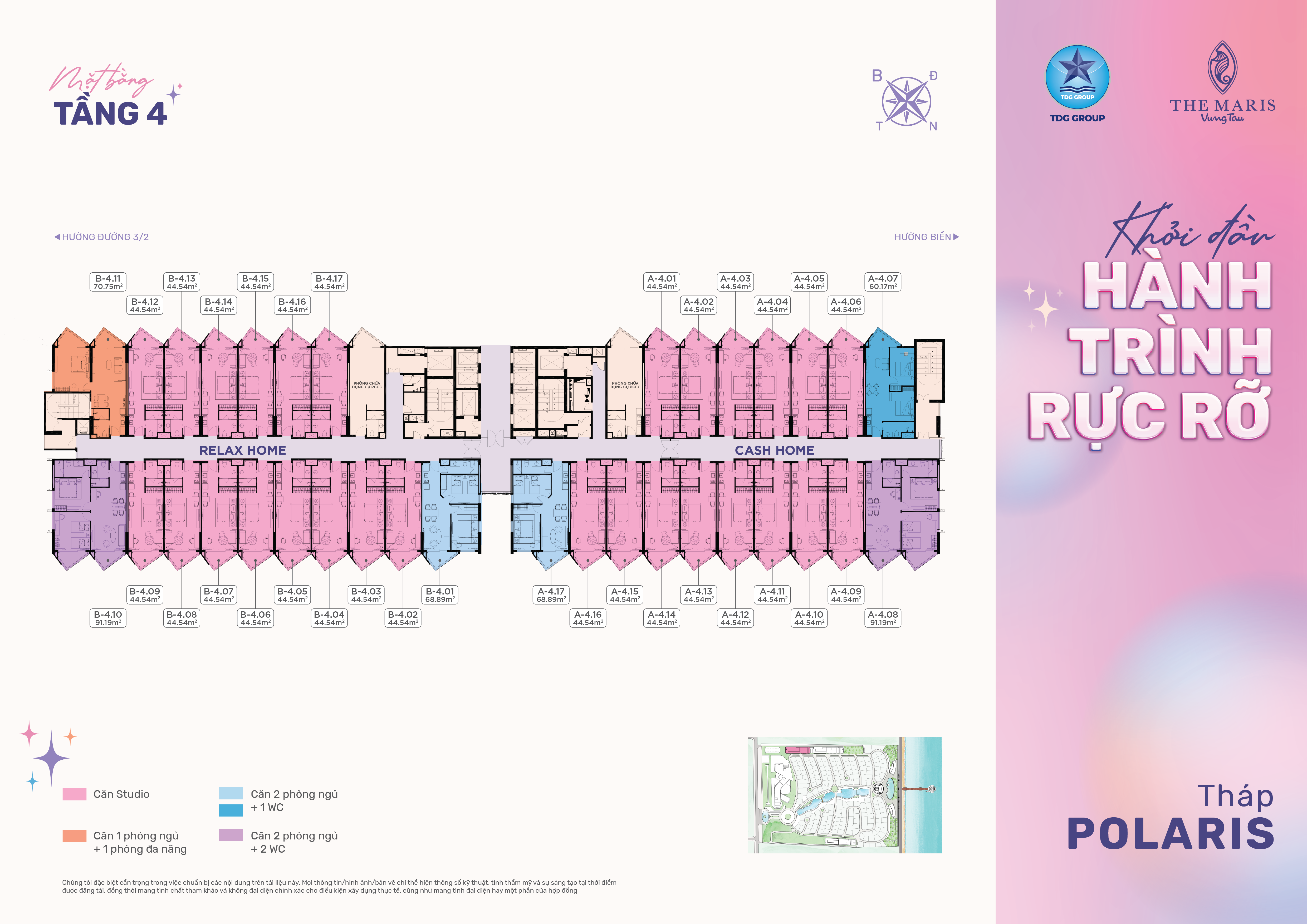 Mặt bằng Phân Khu Polaris - hình 2