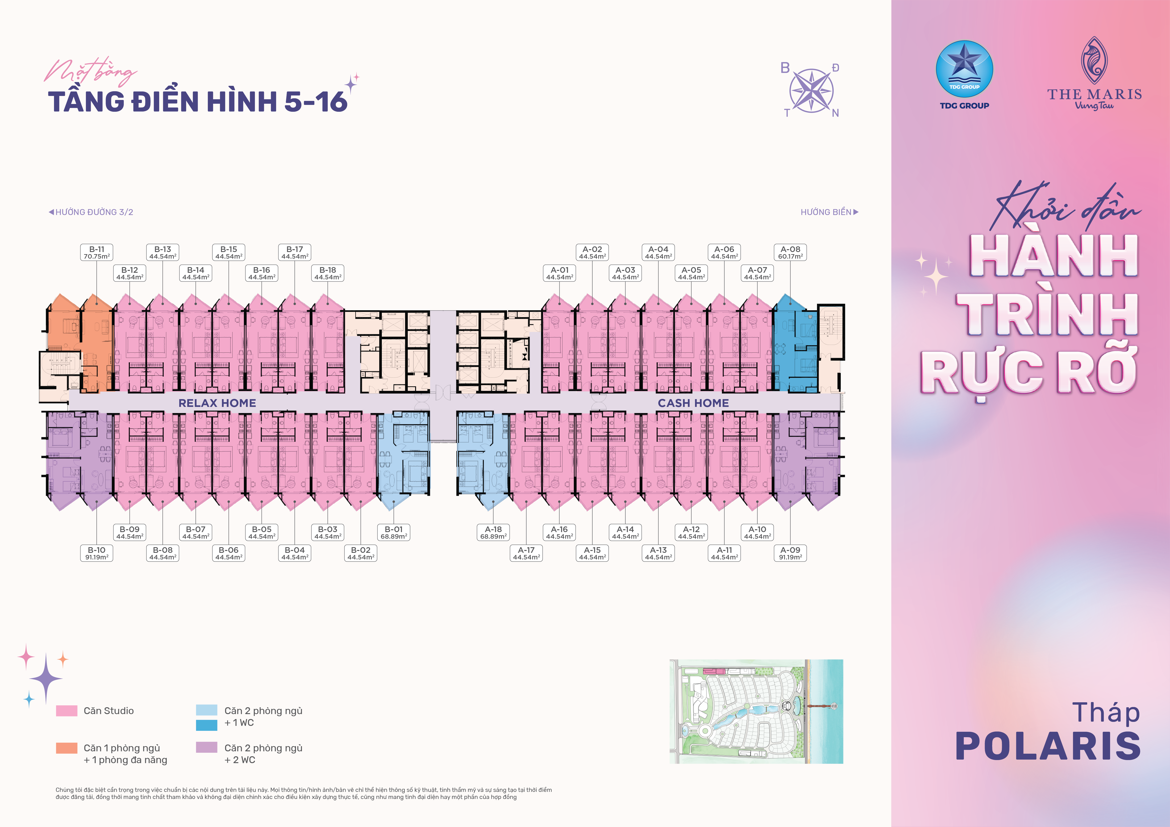 Mặt bằng Phân Khu Polaris - hình 3